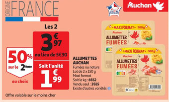 Auchan Supermarché Allumettes Auchan offre