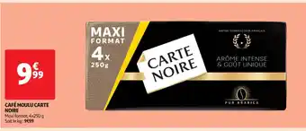 Auchan Supermarché Cafe Moulu Carte Noire offre