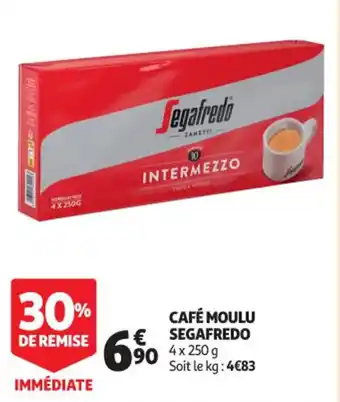 Auchan Supermarché Café Moulu Segafredo offre