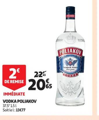 Auchan Supermarché Vodka Poliakov offre