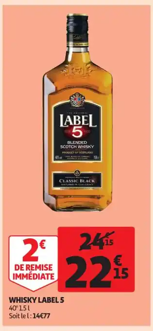 Auchan Supermarché Whisky Label 5 offre