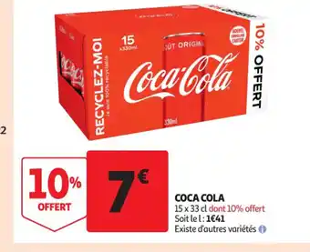 Auchan Supermarché Coca Cola offre