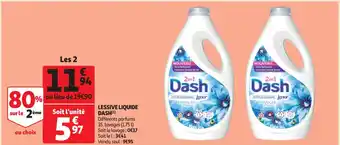 Auchan Supermarché Lessive Liquide Dash offre