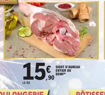 E.Leclerc Gigot d'agneau Entier Ou Demi offre