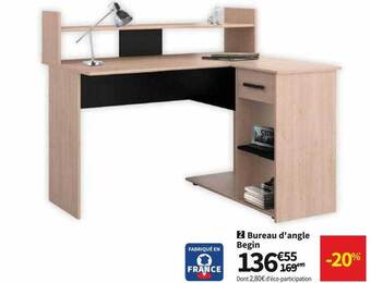 Conforama Bureau d'angle begin offre