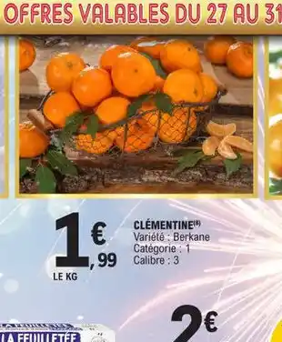 E.Leclerc Clementine offre