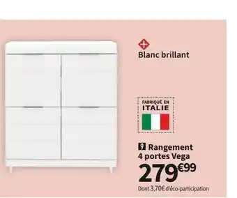 Conforama Rangement 4 portes vega offre