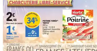 E.Leclerc Poitrine Fumée herta offre
