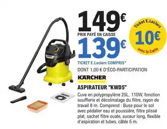 E.Leclerc Brico Aspirateur offre