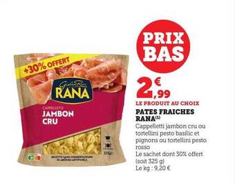 U Express Pâtes fraîches rana offre