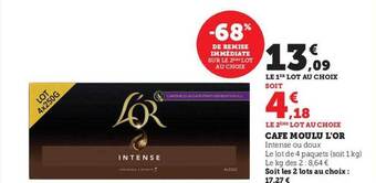 U Express Café moulu l'or offre