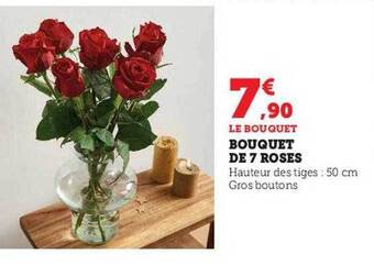 U Express Bouquet de 7 roses offre