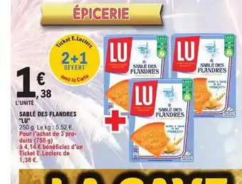 E.Leclerc Sable des Flandres Lu offre