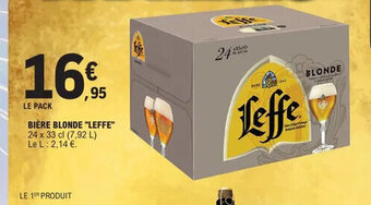 E.Leclerc Bière Blonde Leffe offre