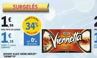 Dessert Glacé Crème Brûlée Viennetta