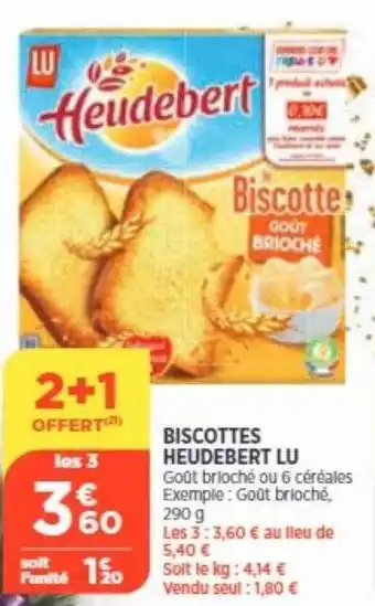 Bi1 Biscottes heudebert lu offre