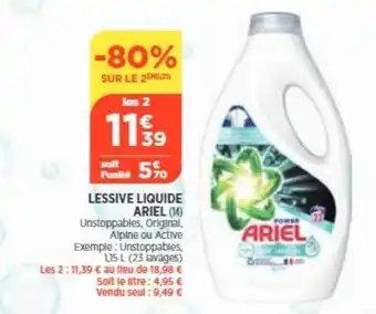 Bi1 Lessive liquide ariel offre