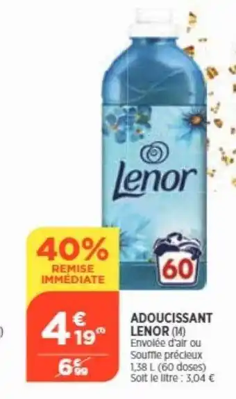 Bi1 Adoucissant lenor offre