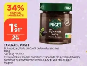 Bi1 Tapenade puget offre