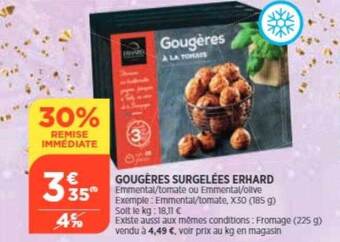 Bi1 Gougères surgelées erhard offre