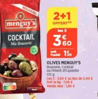 Bi1 Olives menguy's offre