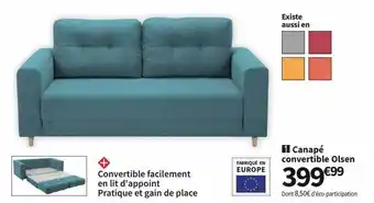 Conforama Canapé convertible olsen offre