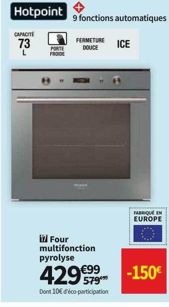 Conforama Hotpoint four multifonction pyrolyse offre