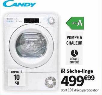 Conforama Candy sèche-linge offre