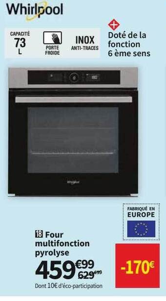 Whirlpool four multifonction pyrolyse
