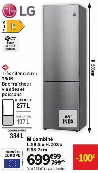 Conforama Lg combiné offre