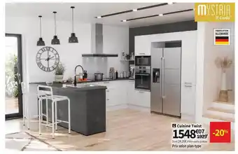 Conforama Mystria cuisine twist offre