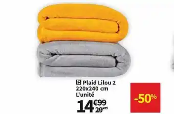 Conforama Plaid lilou 2 offre