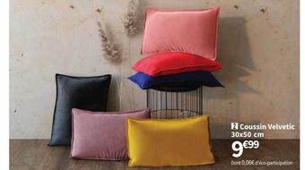 Conforama Coussin velvetic offre