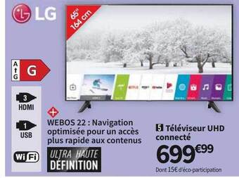 Conforama Lg téléviseur uhd connecté offre