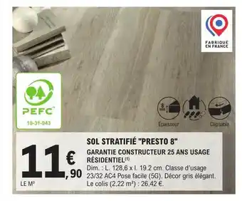 E.Leclerc Brico Sol stratifié offre