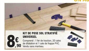 E.Leclerc Brico Kit de pose sol stratifié universel offre