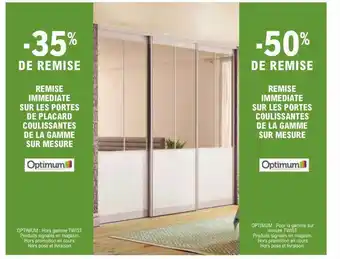 E.Leclerc Brico La gamme sur mesure optimum offre