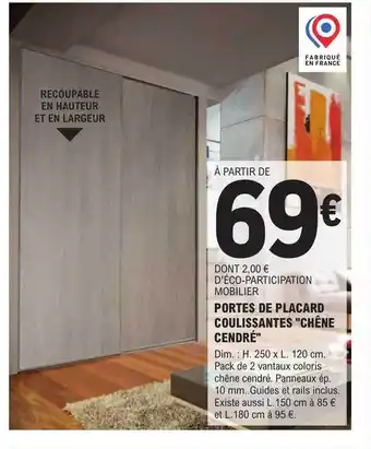 E.Leclerc Brico Portes de placard coulissantes offre