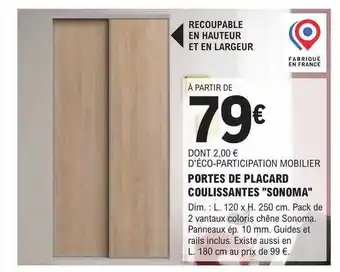 E.Leclerc Brico Portes de placard coulissantes offre