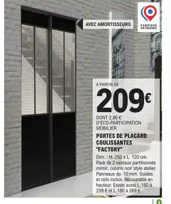 E.Leclerc Brico Portes de placard coulissantes offre