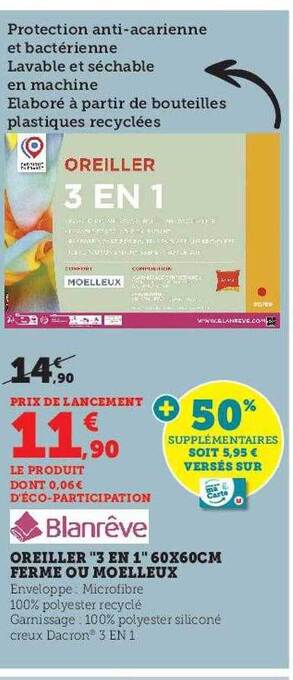 Hyper U Oreiller offre