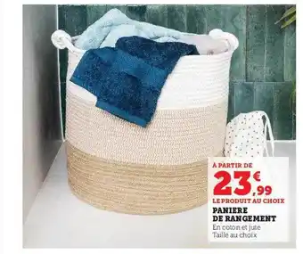Panière de rangement