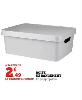 Hyper U Boîte de rangement offre