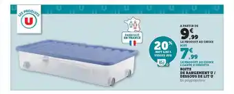 Hyper U Boîte de rangement u-dessous de lit u offre