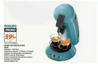 Netto Machine à café senseo bleue grise philips offre