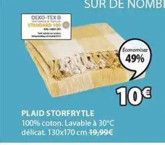 JYSK Plaid storfrytle offre