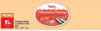 Netto Pilchards de harengs à la tomate & à l'huile netto offre