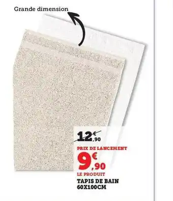 Hyper U Tapis de bain 60 x 100 cm offre