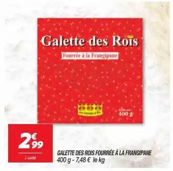 Netto Galette des rois fourrée à la frangipane offre