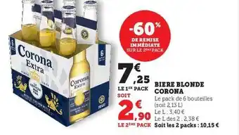 Super U Bière blonde corona offre